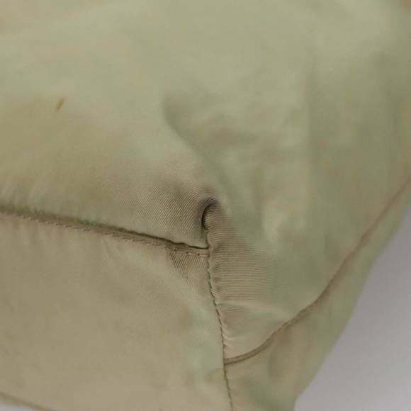 PRADA Hand Bag Nylon Beige Auth bs21346 - Picture 9 of 16